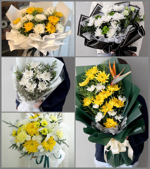 广东梅州市五华县安流镇里江村白事花束代送